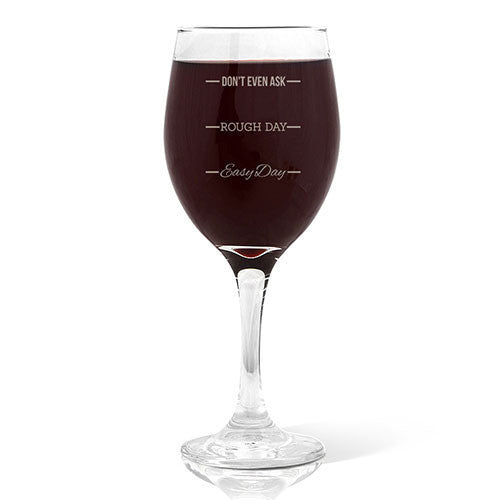 Rough Day Design Wine 410ml Glass