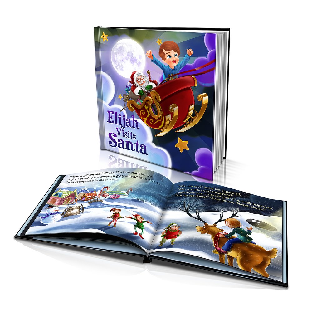 Visiting Santa Hard Cover Story Book