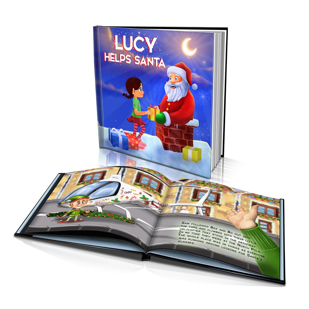 Hard Cover Story Book - Helping Santa