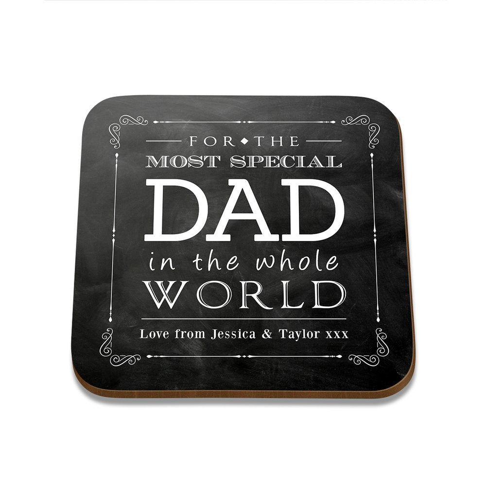 Special Dad Square Coaster - Set of 4