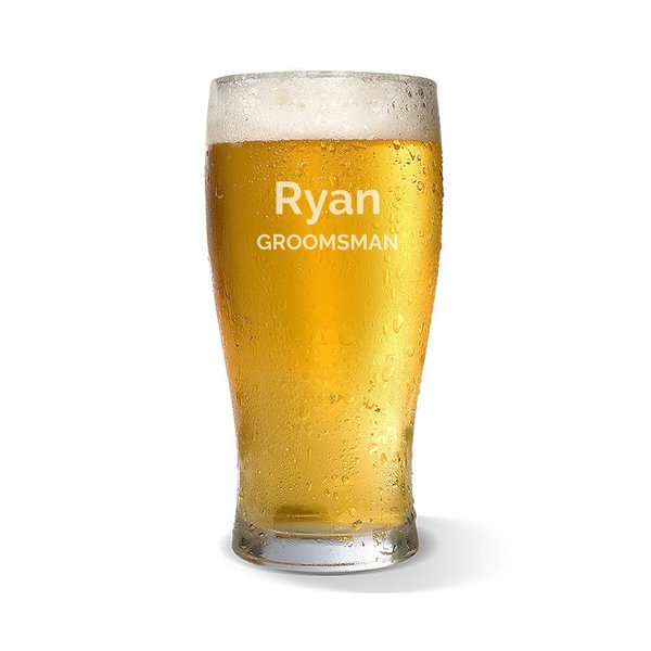 Groomsman Standard 425ml Beer Glass