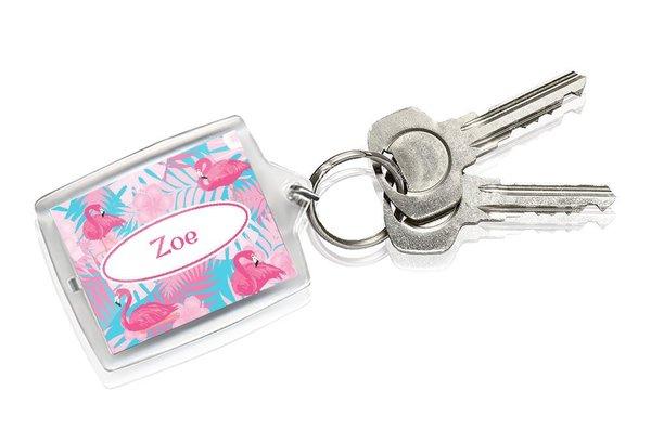 Flamingo Keyring