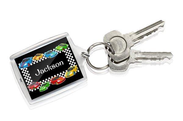 Race Cars Keyring