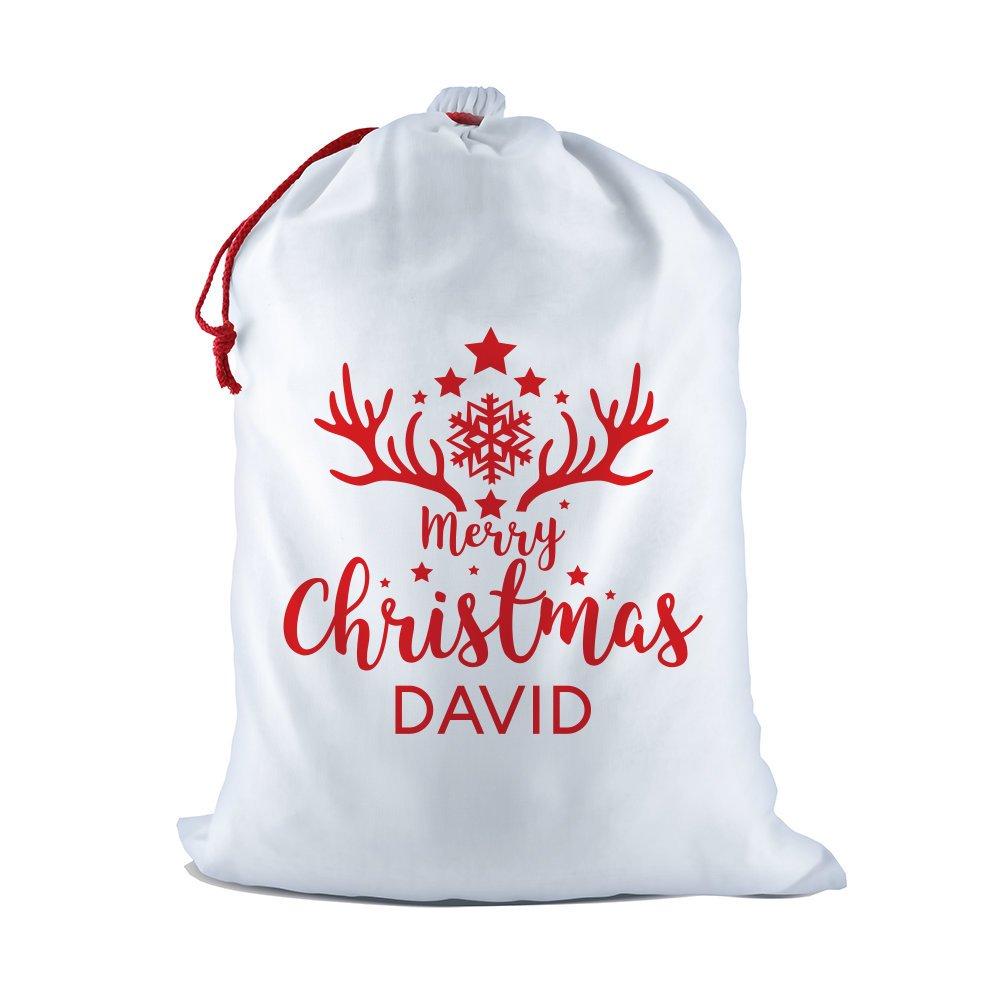 Antler White Santa Sack