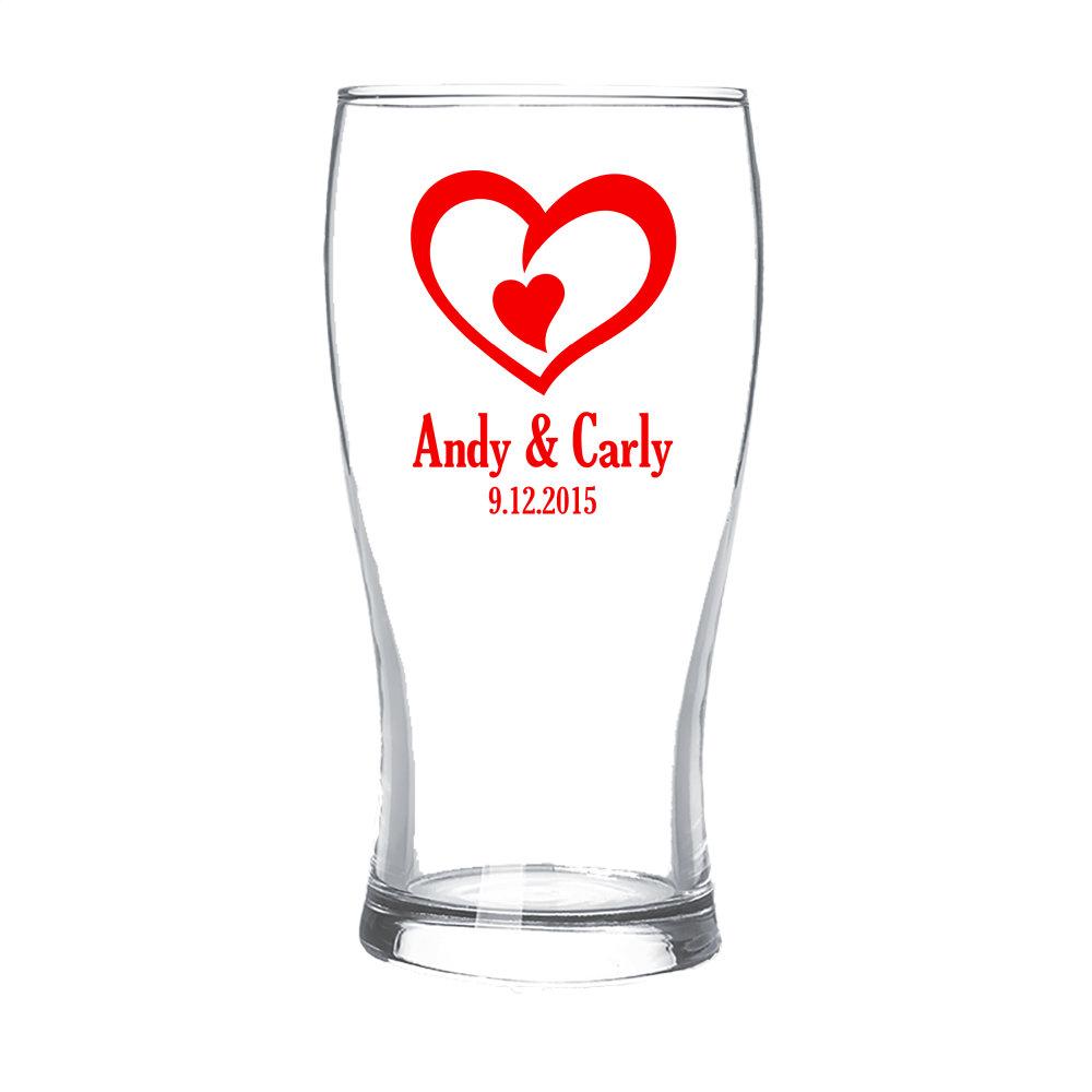 Double Heart Standard Beer Glass (Temporarily Out of Stock)