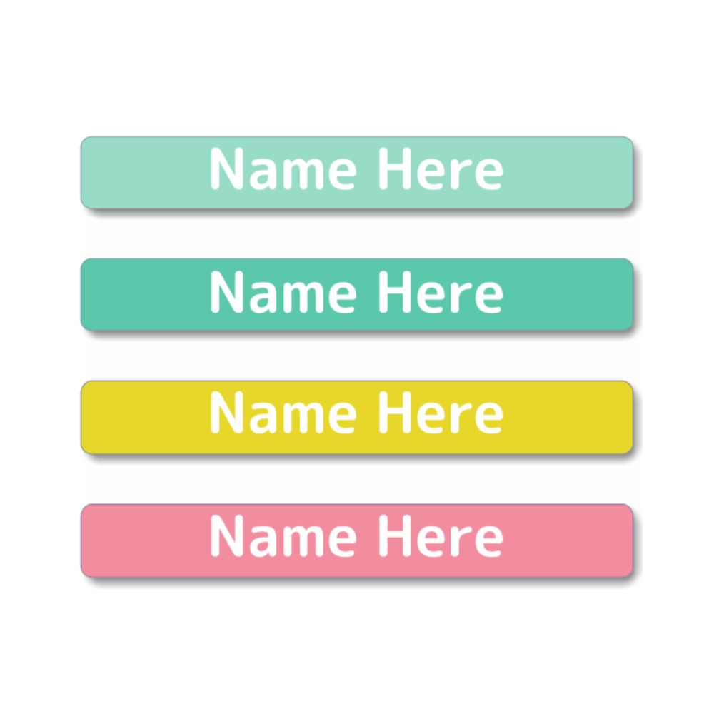 Pastels Mini Name Labels 40pk