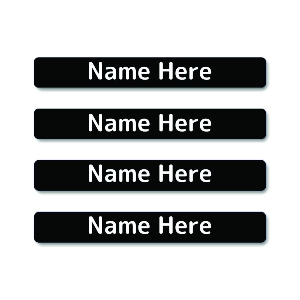 Single Colour Mini Name Labels 40pk