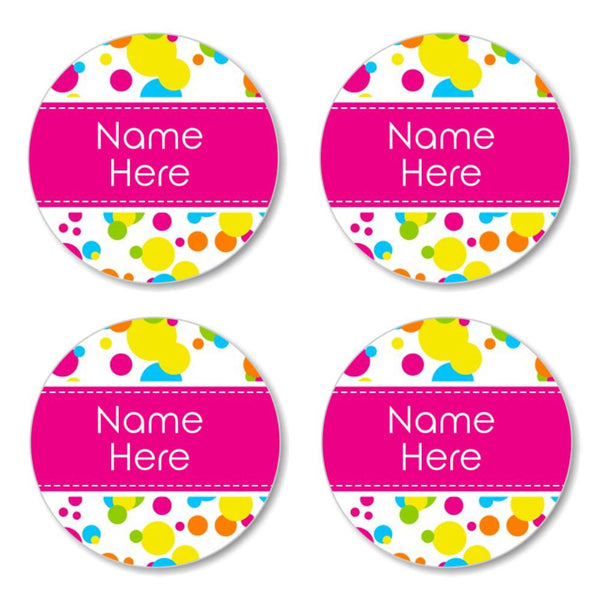 Round Name Labels