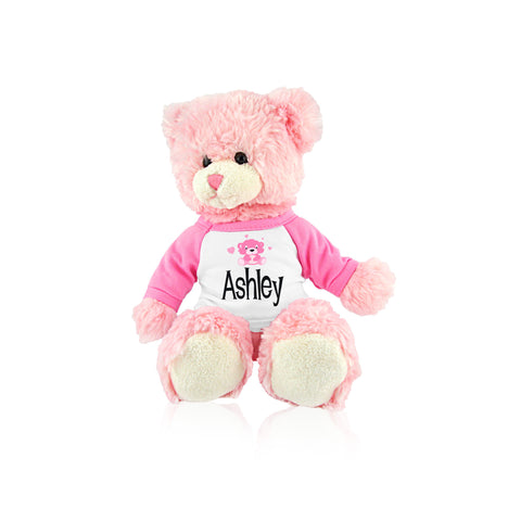 Pink Bear on Pink Shirt Pink Bear