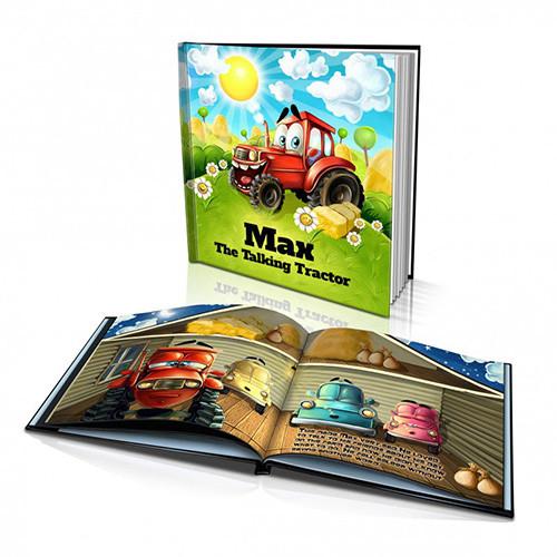 Large Hard Cover Story Book - The Talking Tractor