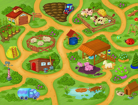 Small Farm Play Blanket