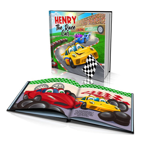 Large Hard Cover Story Book - The Race Car