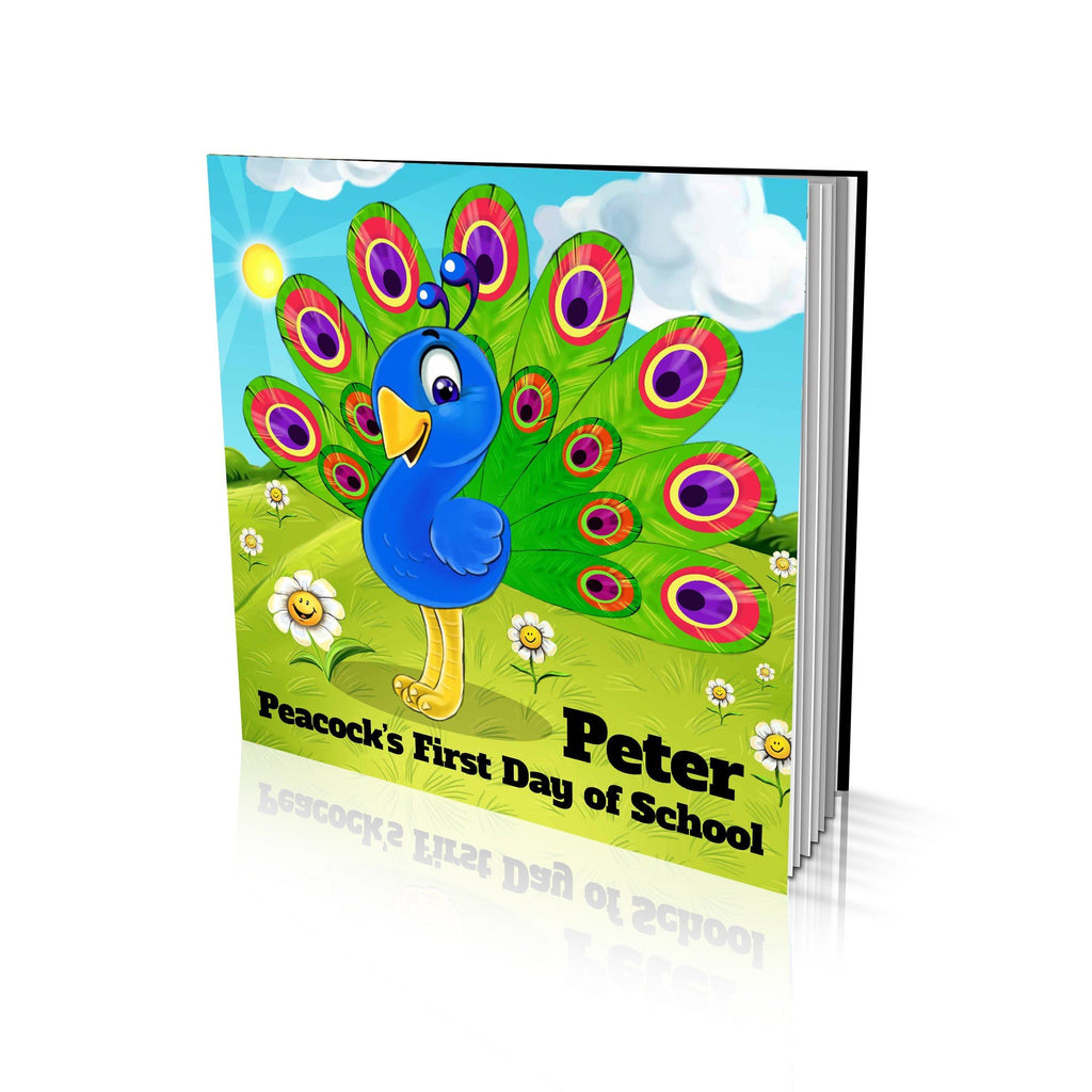 Large Soft Cover Story Book - Peacock's First Day of School