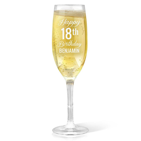 Engraved Champagne Glasses