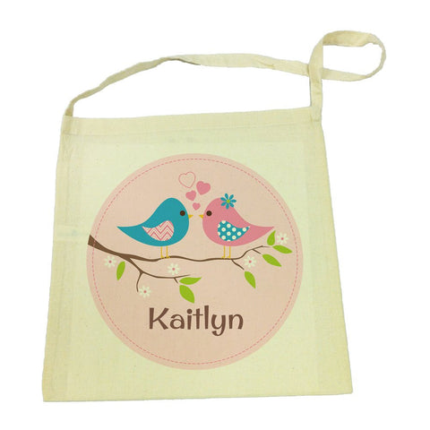 Calico Tote Bag - Two Birds