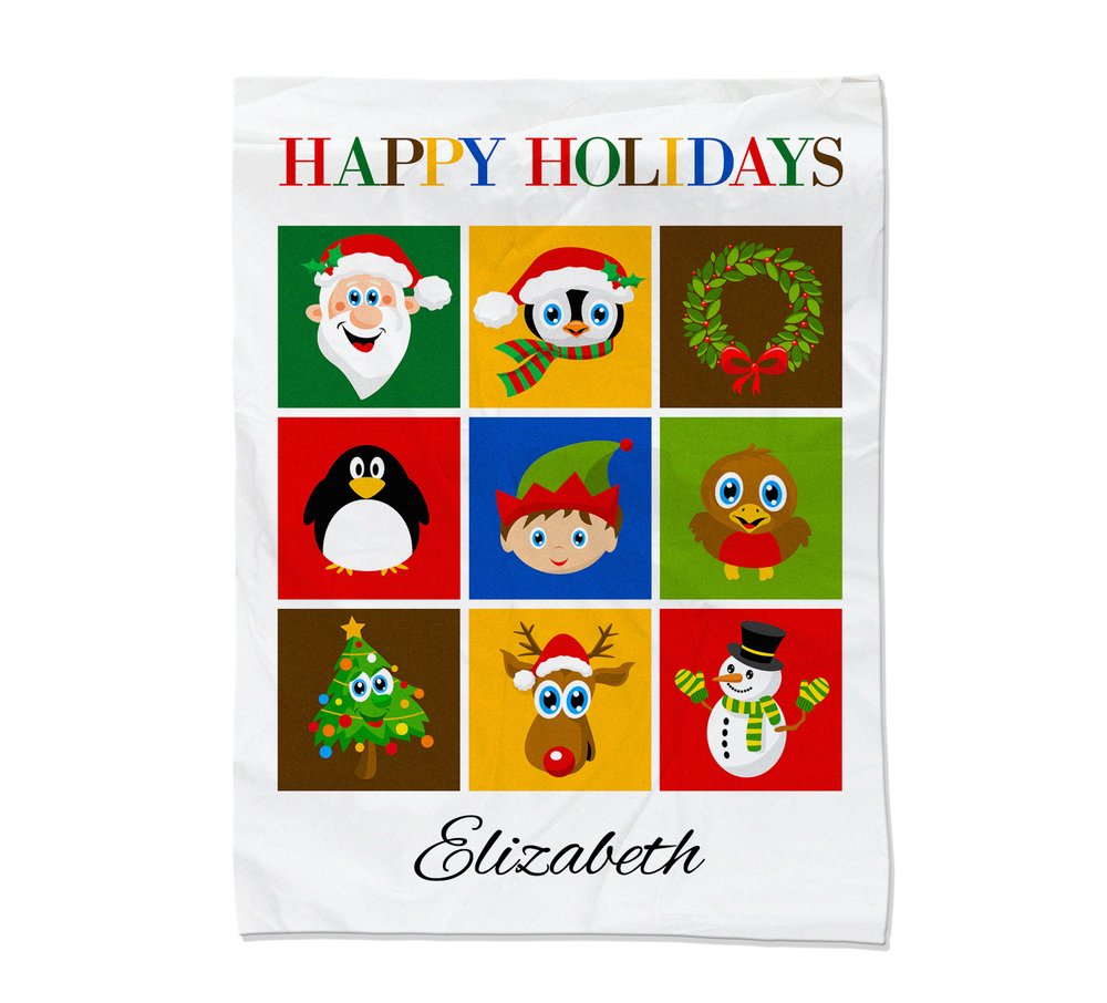 Christmas Collage Blanket - Medium
