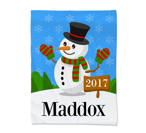 Snowman Blanket - Medium