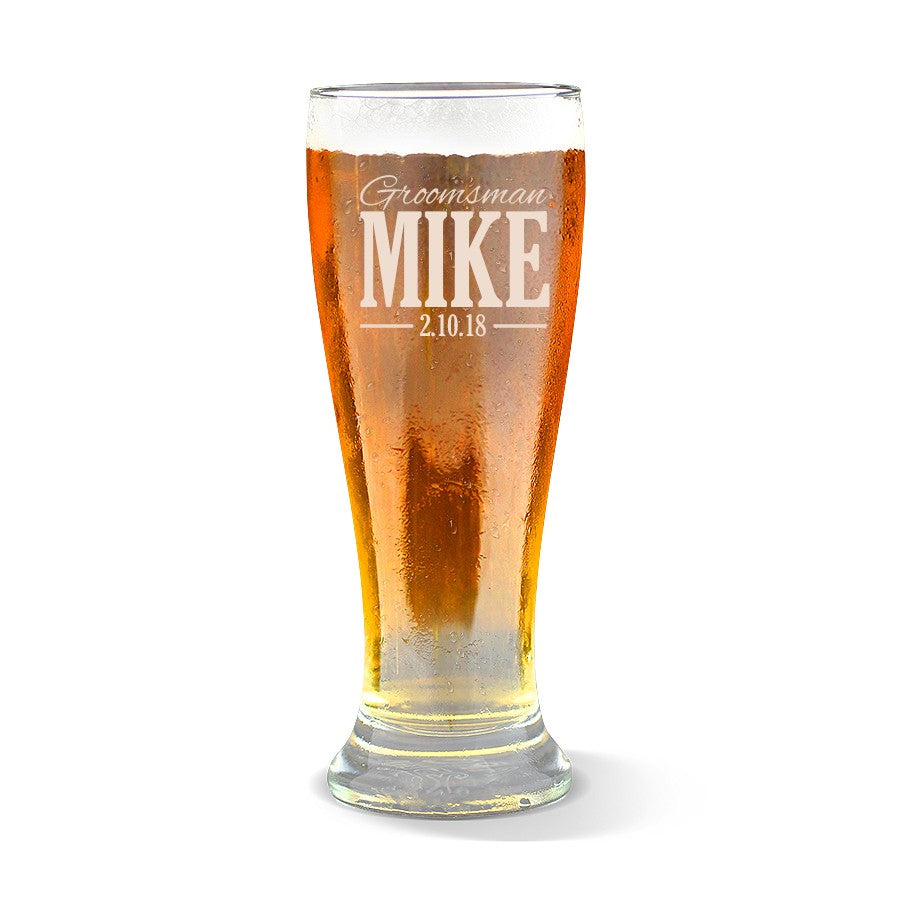 Wedding Premium 285ml Beer Glass