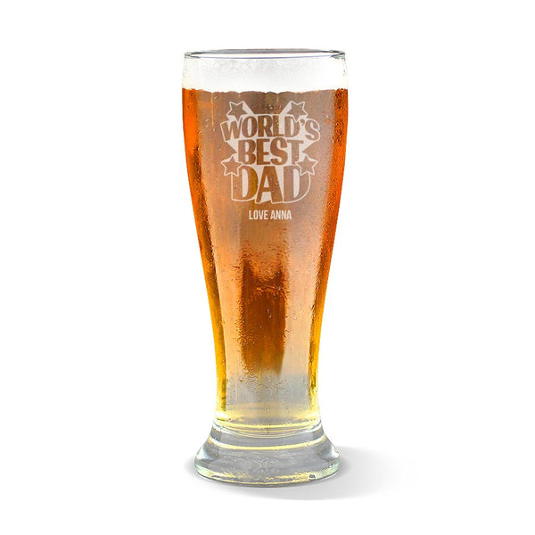 Father&#39;s Day Engraved Beer Glasses