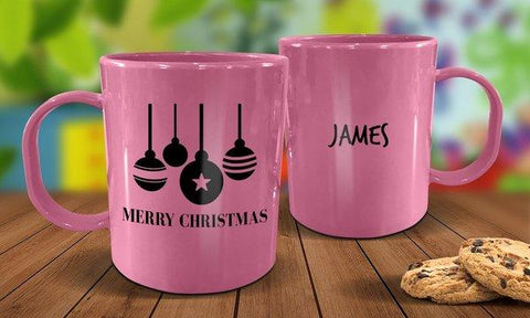 Bauble Plastic Mug - Pink