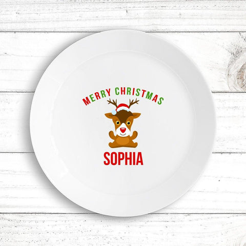 Cute Reindeer Kids' Plate