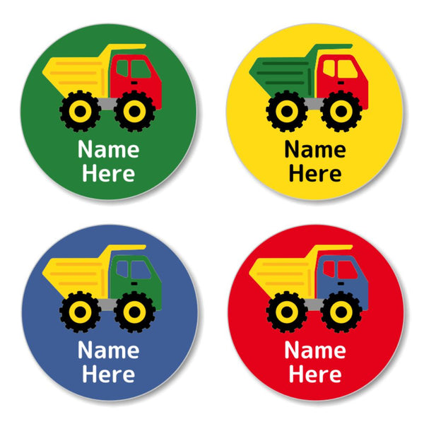 Round Name Labels