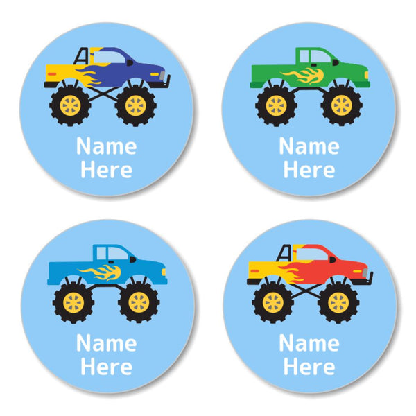 Round Name Labels