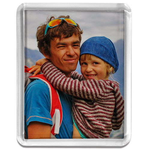 Large Rectangle Clear Frame Fridge Magnet