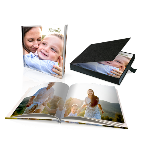 12 x 12" Premium Personalised Hard Cover Book in Presentation Box